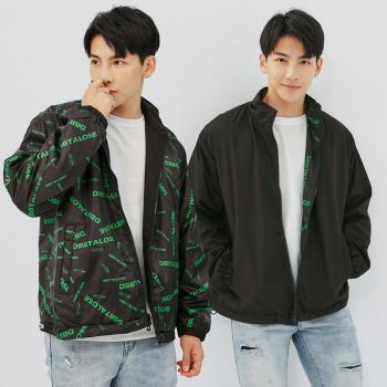 【KISSDIAMOND】潮流設計感雙面穿夾克外套(防潑水/防風/防風夾克/M-4XL/KDCQ-8106/黑色)