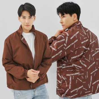 【KISSDIAMOND】潮流設計感雙面穿夾克外套(防潑水/防風/防風夾克/M-4XL/KDCQ-8106/咖啡)