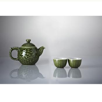 乾唐軒活瓷 | 勢在必得茶具組 / 綠釉 / 一壺+六杯