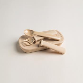 【hegen】成長餐桌兒童學習餐具|多功能叉匙組/幼兒/抓周/滿月/禮品/月子中心/寶寶/學齡前/固齒器/副食品