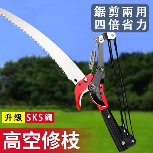 德力西 高空高枝剪 1.5-3米伸縮杆 果枝剪 長杆鋸果農專用修枝 修枝剪