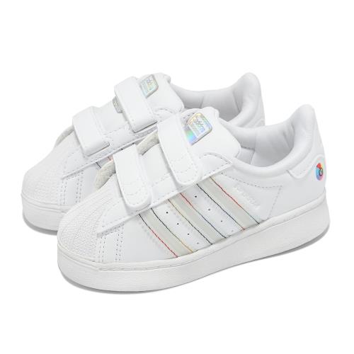 adidas 童鞋 Superstar LED Lights CF I 小童 白 學步鞋 白 發光 燈鞋 愛迪達 JI0511