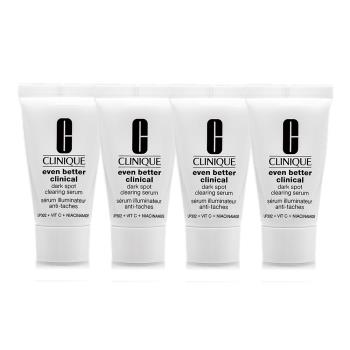 CLINIQUE倩碧 超鐳射勻淨白淡斑精華PRO 7ml*4 - 全新淡斑精粹改版 (超值澎湃組)
