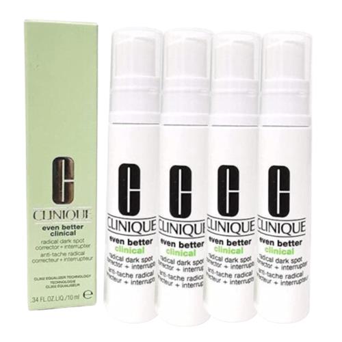 CLINIQUE倩碧 超激光勻淨白淡斑精粹10ml*4入組-航空版