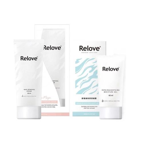 Relove 瞬淨 Ku溜零毛髮霜 200ml+舒潤 私密舒緩凝露 40ml