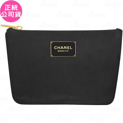 CHANEL香奈兒MAKEUP黑色絨布化妝包(公司貨)
