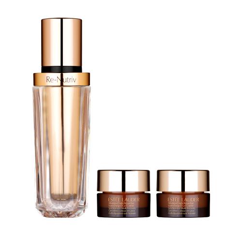 【買一送1特惠組】ESTEELAUDER雅詩蘭黛黑鑽松露賦活微導金萃30ml(效期202604)+特潤全能修護亮眼霜5ml*2(效期202702 )