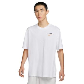 【下殺】Nike 短袖上衣 男裝 純棉 籃球印花 背後大LOGO 白【運動世界】FZ8084-100
