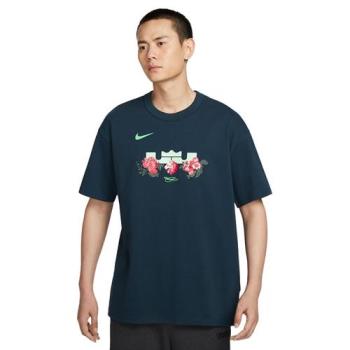 【下殺】Nike 短袖上衣 男裝 Lebron James 純棉 玫瑰 深藍【運動世界】FZ8074-478