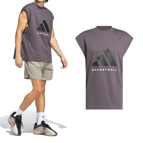 Adidas ADI BB SL Tee 男款 女款 紫色 運動 休閒 中性 上衣 愛迪達 無袖 背心 JC7836