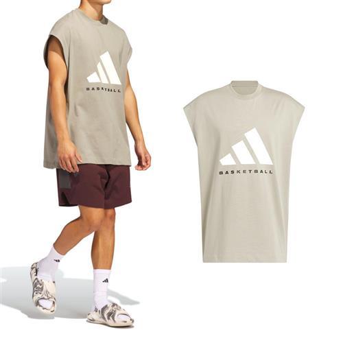 Adidas ADI BB SL Tee 男款 女款 灰色 運動 休閒 中性 上衣 愛迪達 無袖 背心 JD6135