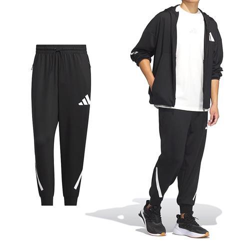 Adidas Z.N.E. Cool Pant 男款 黑色 運動 休閒 拉鍊 口袋 抽繩 長褲 JL6041