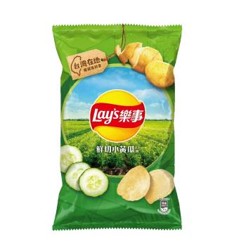 樂事鮮切小黃瓜口味洋芋片80G/包