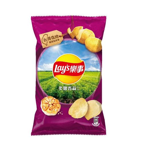 樂事炙鹽香蒜口味洋芋片80G/包