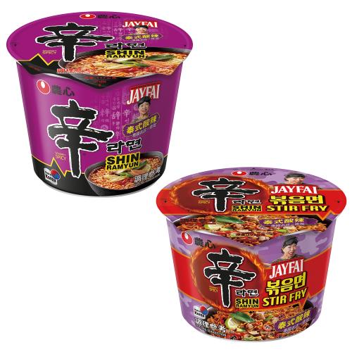 農心 大碗麵 辛拉麵(泰式酸辣味)/辛(炒)麵泰式酸辣味 (12碗/組)
