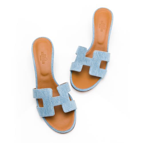 Hermes Oasis涼鞋(淺丹寧)(35.5) (H211250Z BC)