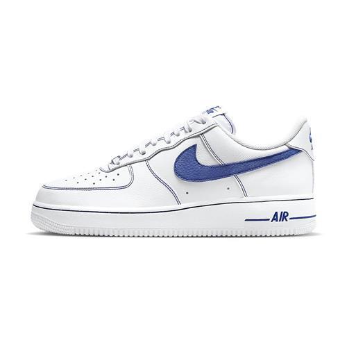 Nike Air Force 107 LV8 男鞋 藍白色 皮革 透氣 AF1 休閒 運動 休閒鞋 HQ2037-100