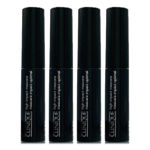 CLINIQUE倩碧 瞬間濃密睫毛膏3.5ml*4