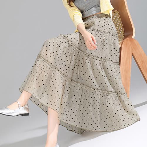 麗質達人 - 95001波點百搭長裙-二色KF