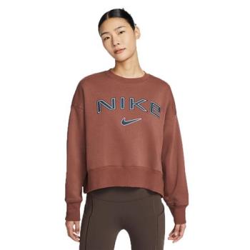 【下殺】Nike 刷毛長袖上衣 女裝 寬鬆 可可【運動世界】FV7675-218