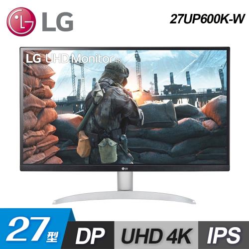 【LG 樂金】27UP600K-W 27型 UHD 4K IPS 高畫質編輯螢幕
