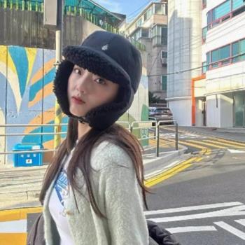 【賞愛禮】羽絨保暖帽 休閒時尚個性 羽絨雷鋒帽 女保暖 羽絨護耳帽 可愛 騎行防寒 飛行員帽子