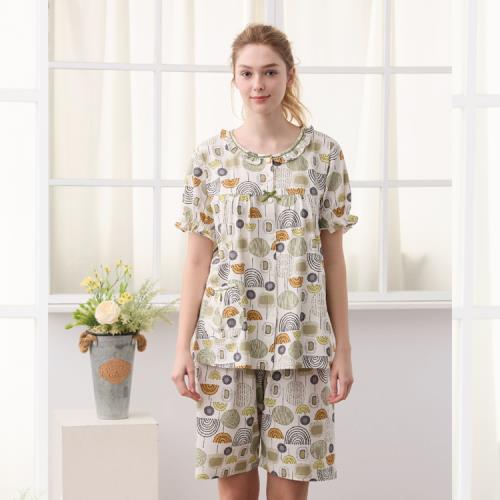 Rosemaid 羅絲美 - 溫柔季節涼感短袖衣褲裝睡衣-溫柔綠【R5624】