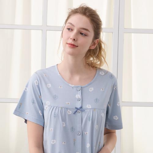 Rosemaid 羅絲美 - 花朵思念短袖衣褲裝睡衣-花朵粉/花朵藍【R5625】