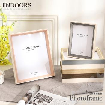 【iINDOORS】6x8 雙色北歐簡約相框 含立架 可直立橫放