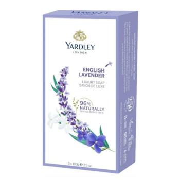 【美國 Yardley London】滋潤香皂-薰衣草香(100g*3/組)*6
