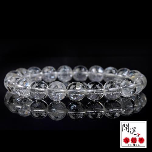 開運方程式-高頻能量白水晶白阿賽斯特萊9.5mm(健康水晶高頻養生)|手鍊