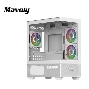 【Mavoly 松聖】4070+ 海景房電腦機殼｜全景設計｜個性化電競機殼