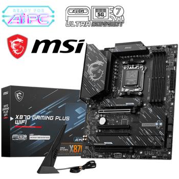 【MSI 微星】X870 GAMING PLUS WIFI 主機板｜支援超頻｜4K電競首選