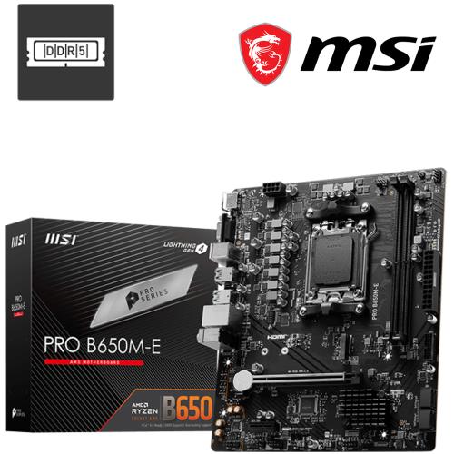 【MSI 微星】PRO B650M-E 主機板｜支援M.2與DDR5｜高相容平台推薦