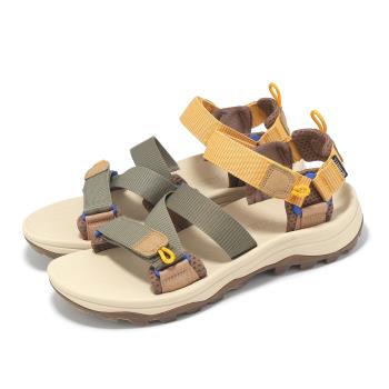 Merrell 戶外涼鞋 Speed Fusion Sport RMX 男鞋 棕 黃 魔鬼氈 緩衝 戶外 涼鞋 ML007089