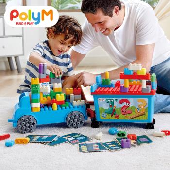 德國PolyM 趣味數字卡車積木組
