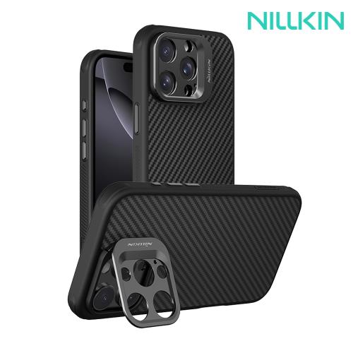 NILLKIN Apple 蘋果 iPhone 16 Pro 纖極碳纖維紋磁吸殼(精孔版)