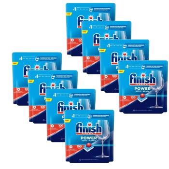 FINISH洗碗錠800入全效合一洗碗塊洗滌球8盒組洗碗機配件FINISH-TABLET-8