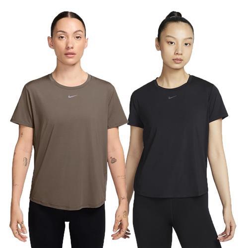 Nike 排汗短袖上衣 女裝 反光 棕/黑【運動世界】FN2799-233/FN2799-010