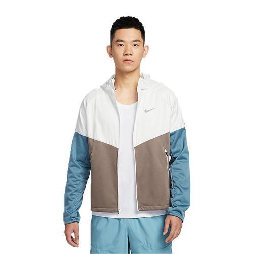 Nike 連帽外套 男裝 防潑水 反光 白棕藍【運動世界】HV8222-121