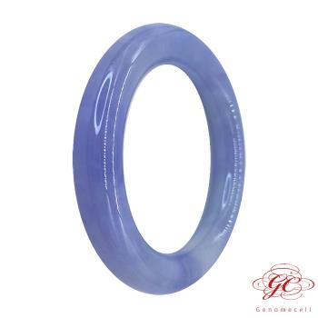 【肌容雪】緬甸天然A貨翡翠冰紫翡翠圓條手鐲 編號570 (鐲寬54.9mm#17.5號)