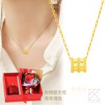 【TLH】唯一 黃金項鍊 香氛禮盒 約重0.05錢±2厘 (母親節限定 黃金 禮盒)