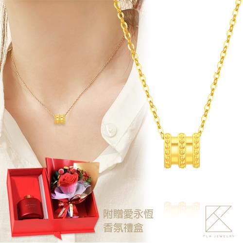 【TLH】唯一 黃金項鍊 香氛禮盒 約重0.05錢±2厘 (母親節限定 黃金 禮盒)