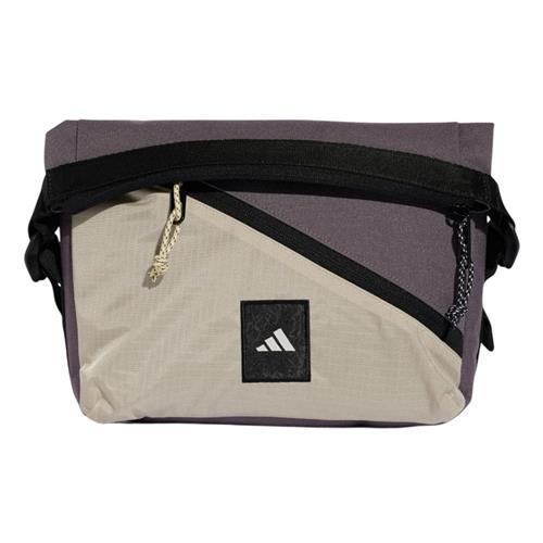 Adidas 斜背包 側背包 背面開放式口袋 米【運動世界】JE3213