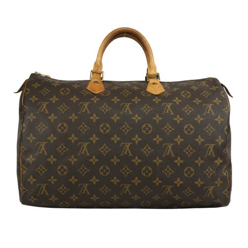 二手商品7.5成新_LV Monogram speedy 40 波士頓手提包 M41522