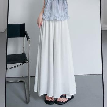 【LANNI 藍尼】★飄逸垂墜感褲裙(上衣/女裝/T恤/休閒/百搭)