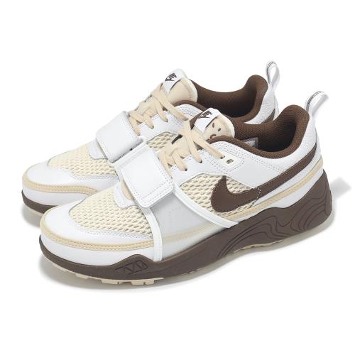 Nike x Travis Scott 休閒鞋 Zoom Field Jaxx 男鞋 棕 白 聯名 魔鬼氈 HQ3073-100