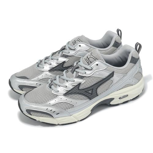 Mizuno 休閒鞋 MXR 男鞋 女鞋 銀 黑 拼接 復古 千禧跑鞋 Sport style 美津濃 D1GA2451-06