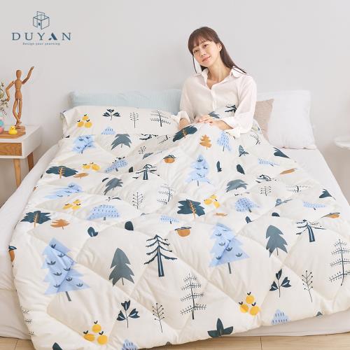 【DUYAN 竹漾】舒柔棉四季被 栗松秘境 台灣製(單人)