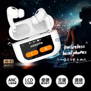 ASPOR 智慧彩色觸控螢幕無線藍牙耳機 ANC主動降噪/HiFi高音質